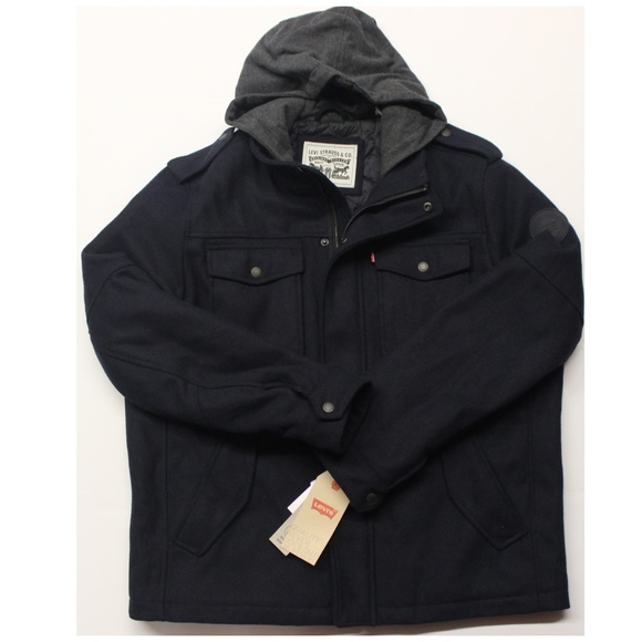 levi's men's hooded jacket